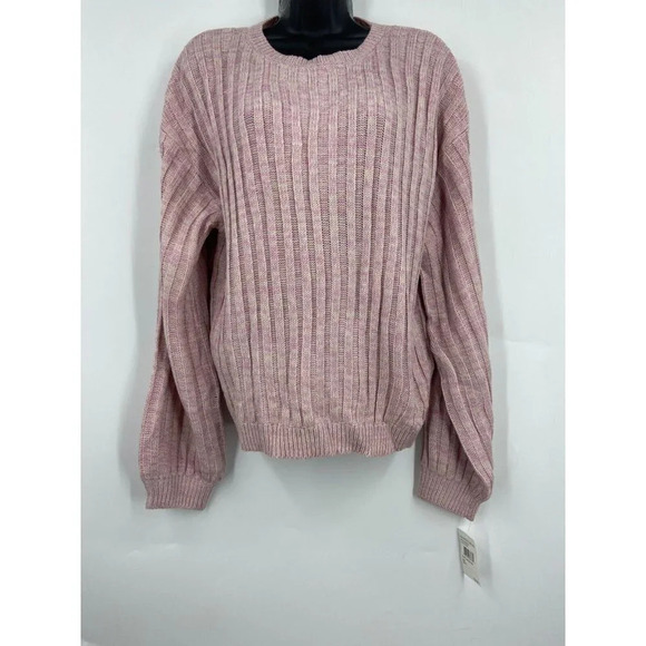Blank‎ NYC Women's Heather Ribbed Crewneck Sweater In Lilac Mist Size S NWT - Picture 4 of 11